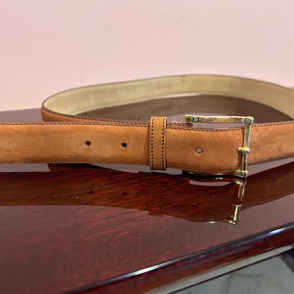 Yves Saint Laurent 100% Suede Nubuck Belt Made in Italy